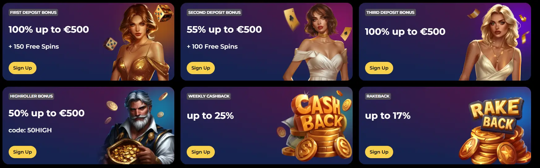 Bonusy kasyna Vipzino z ofertami depozytowymi, cashbackiem i darmowymi spinami